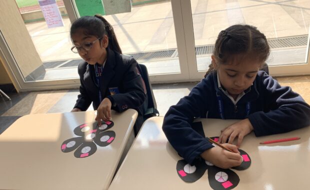 Flower Fraction Game’ by Grade 2 learners